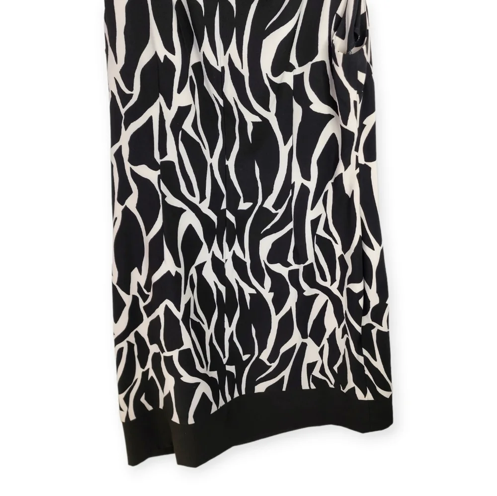 Ronnie Nicole dress black with white sleeveless size 16 - Picture 9 of 13